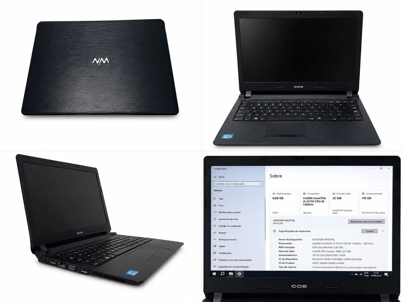 Notebook i3 8GB vendo ou troco em video game 