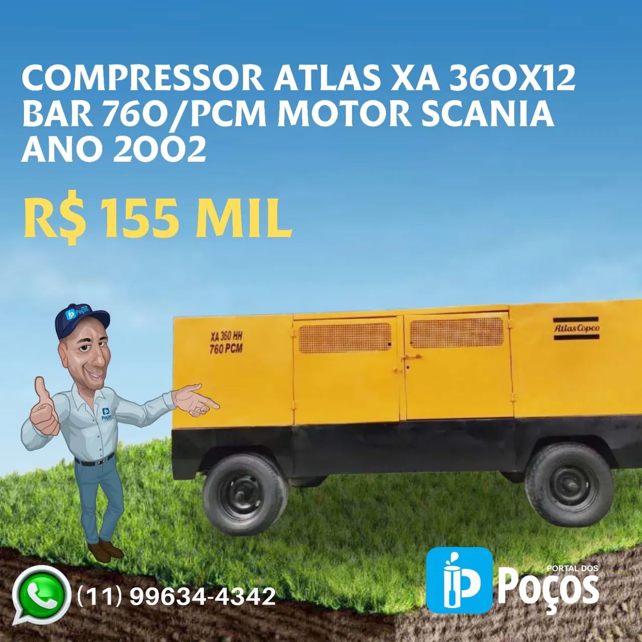 Compressor ATLAS COPCO 760 PCM 