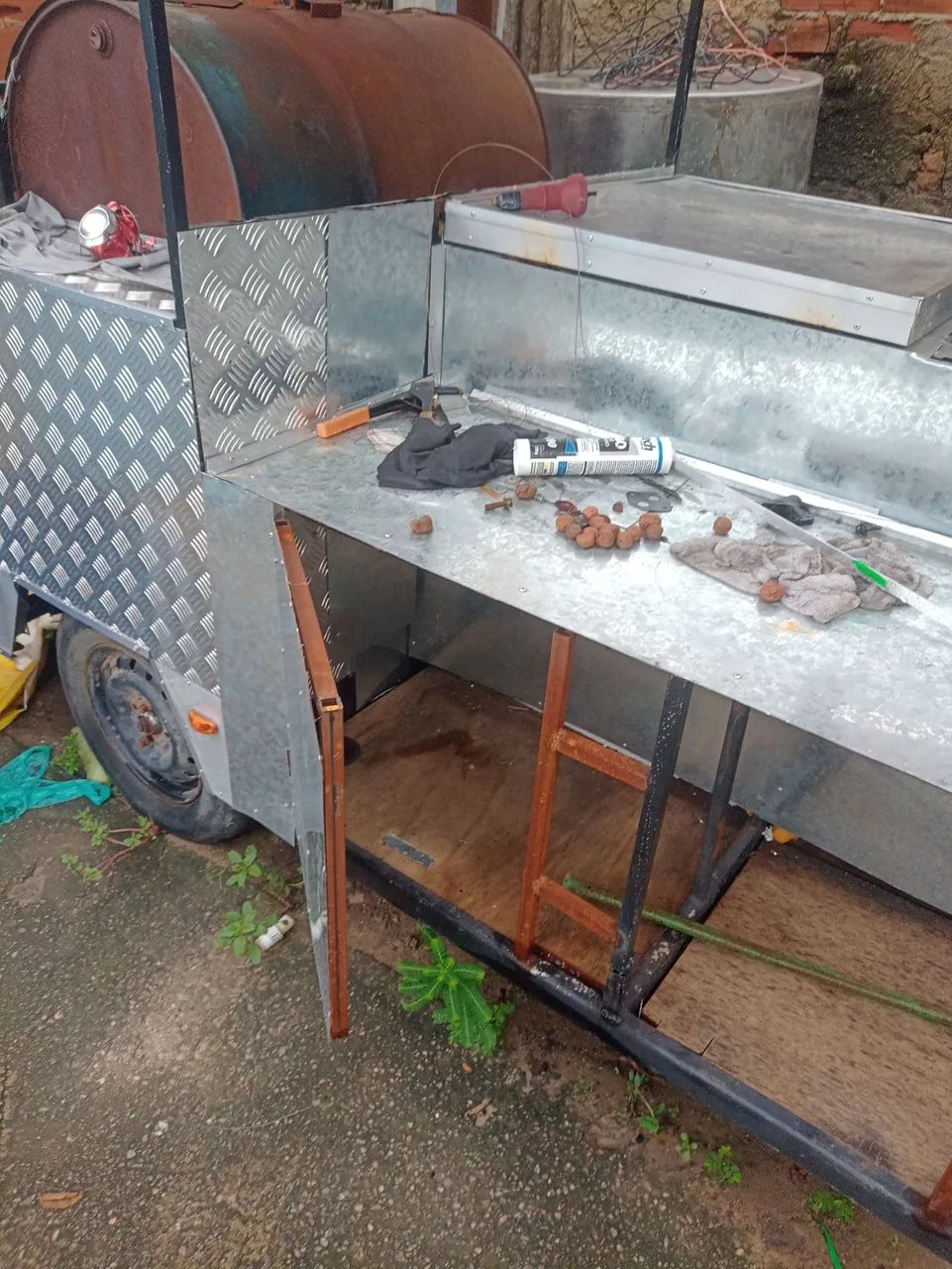 Carretinha pit smoker.  - Foto 2