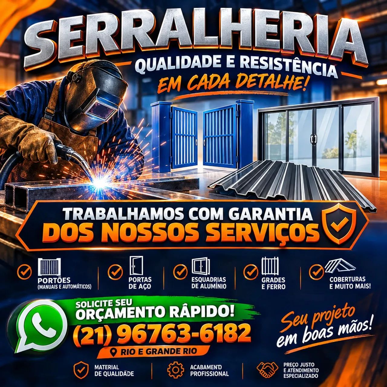 Serralheiro Ferro e Alumínio Atendemos Rápido 