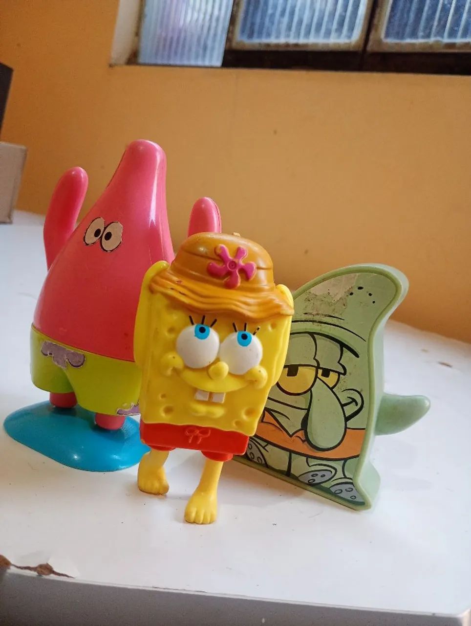 Kit 3 bonecas Bob esponja
