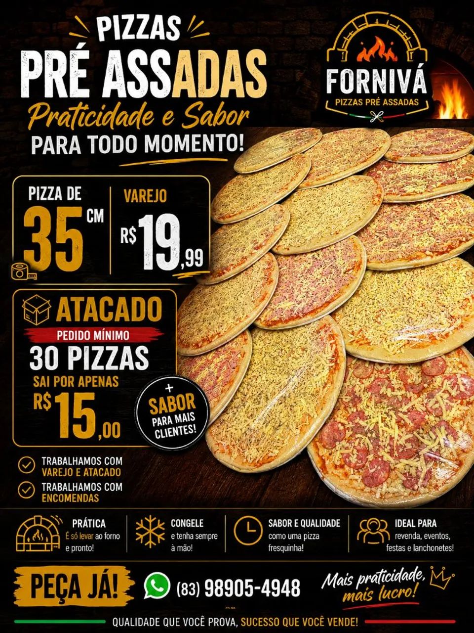 Pizza pre-assada