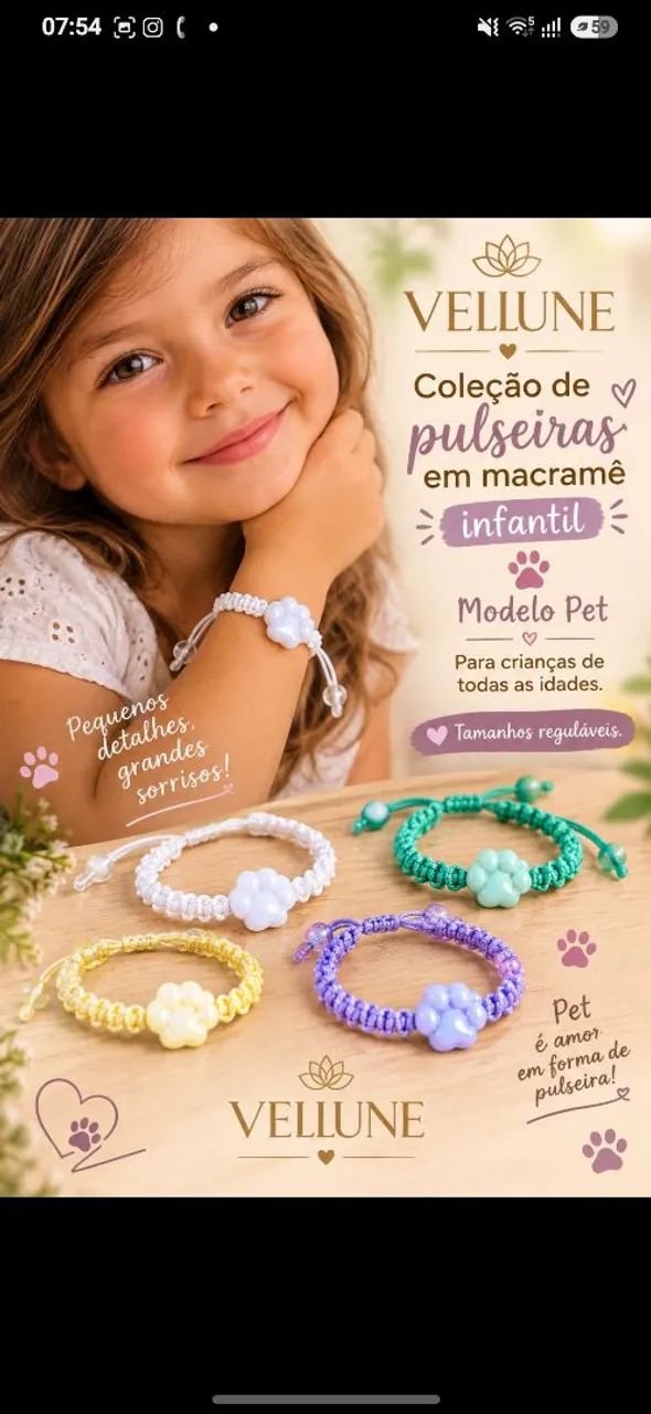 Pulseiras e Choker em Macramê  - Foto 3