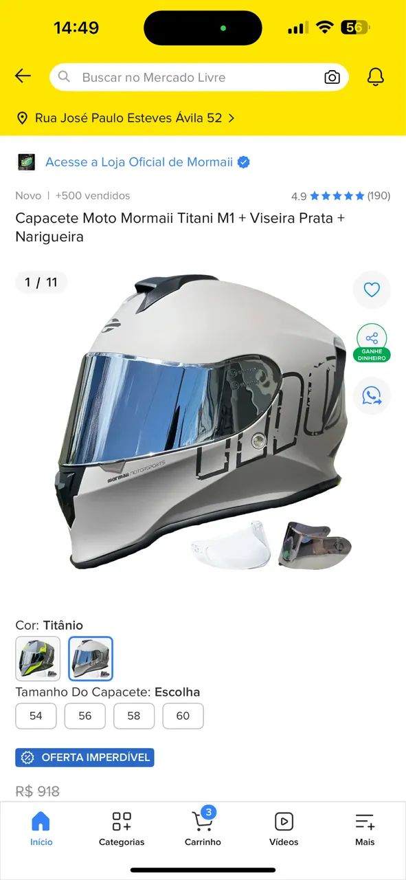 Capacete mormai M1 - Foto 2
