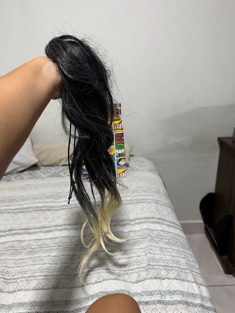 Rabo de cavalo cabelo Bio humano - 70 cm 