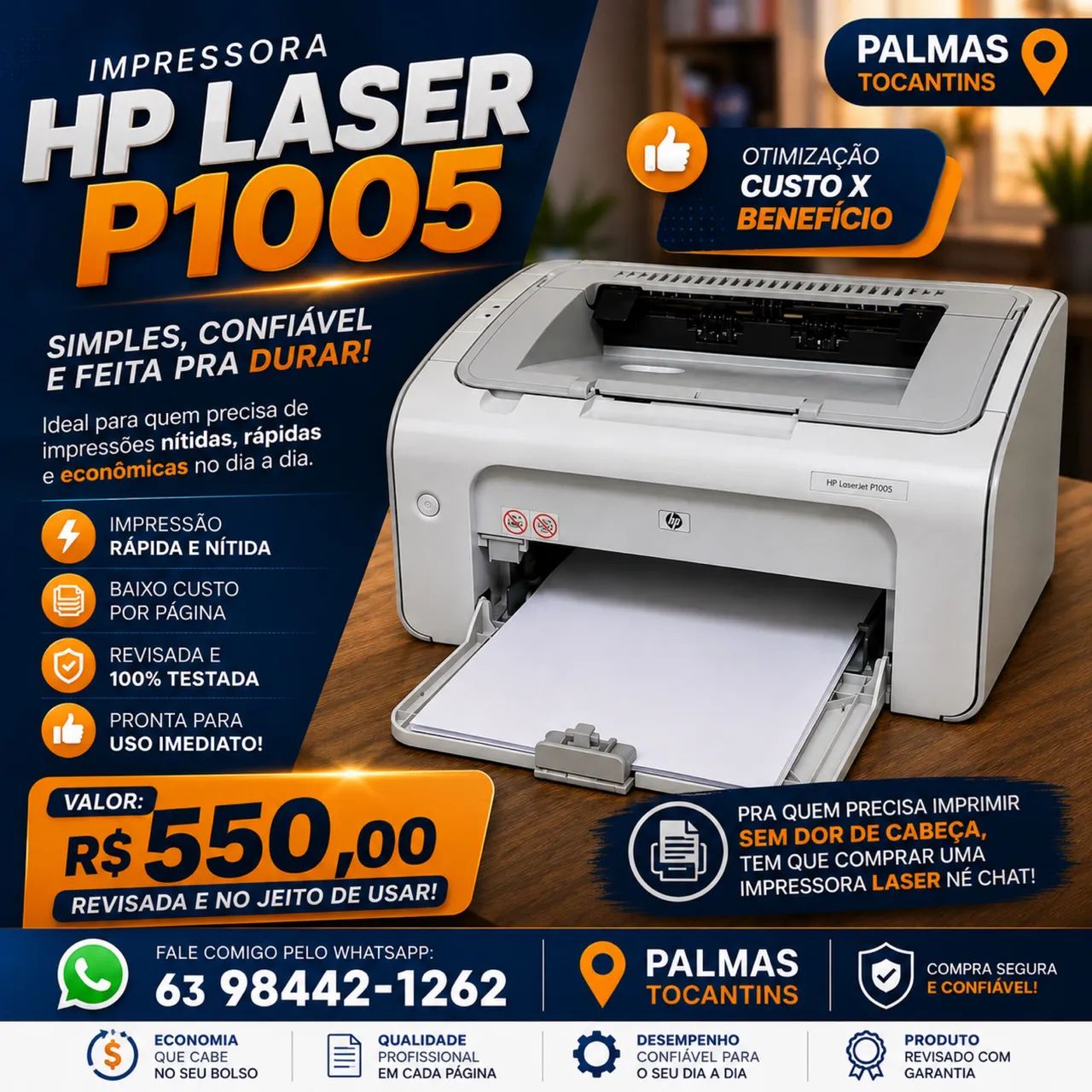 Impressora laser Hp p 1005