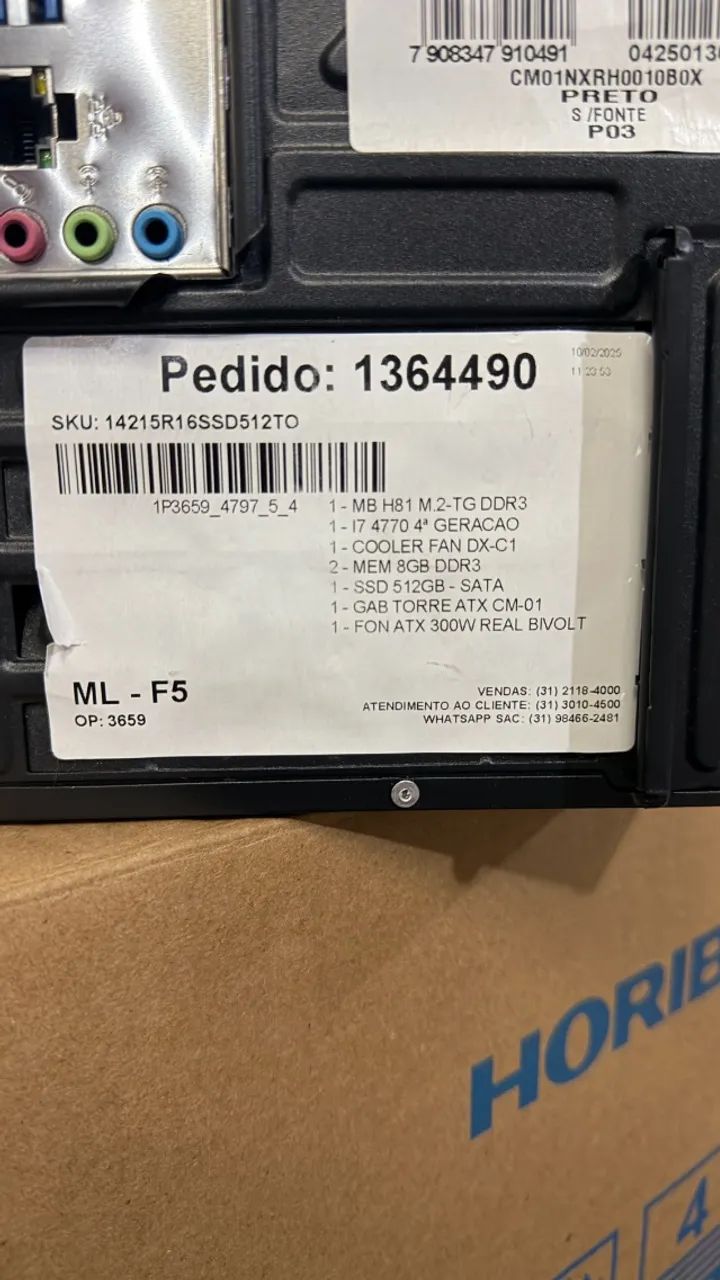 Cpu Intel I7 4770 4a Ger, 8gb Ram, Ssd 512gb (Usado) - Foto 2