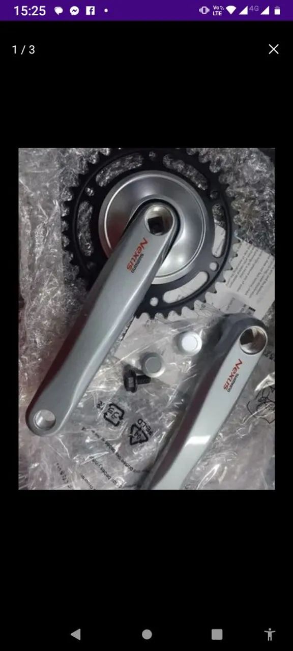 Pedivela Nexus 38D Shimano Prata 