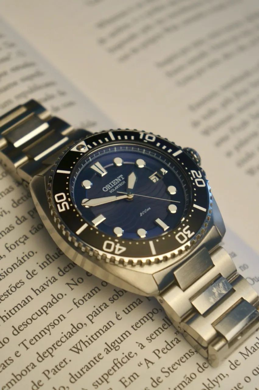 Relógio Orient SolarTech Diver 200m MBSS1471 D1SX Full Set