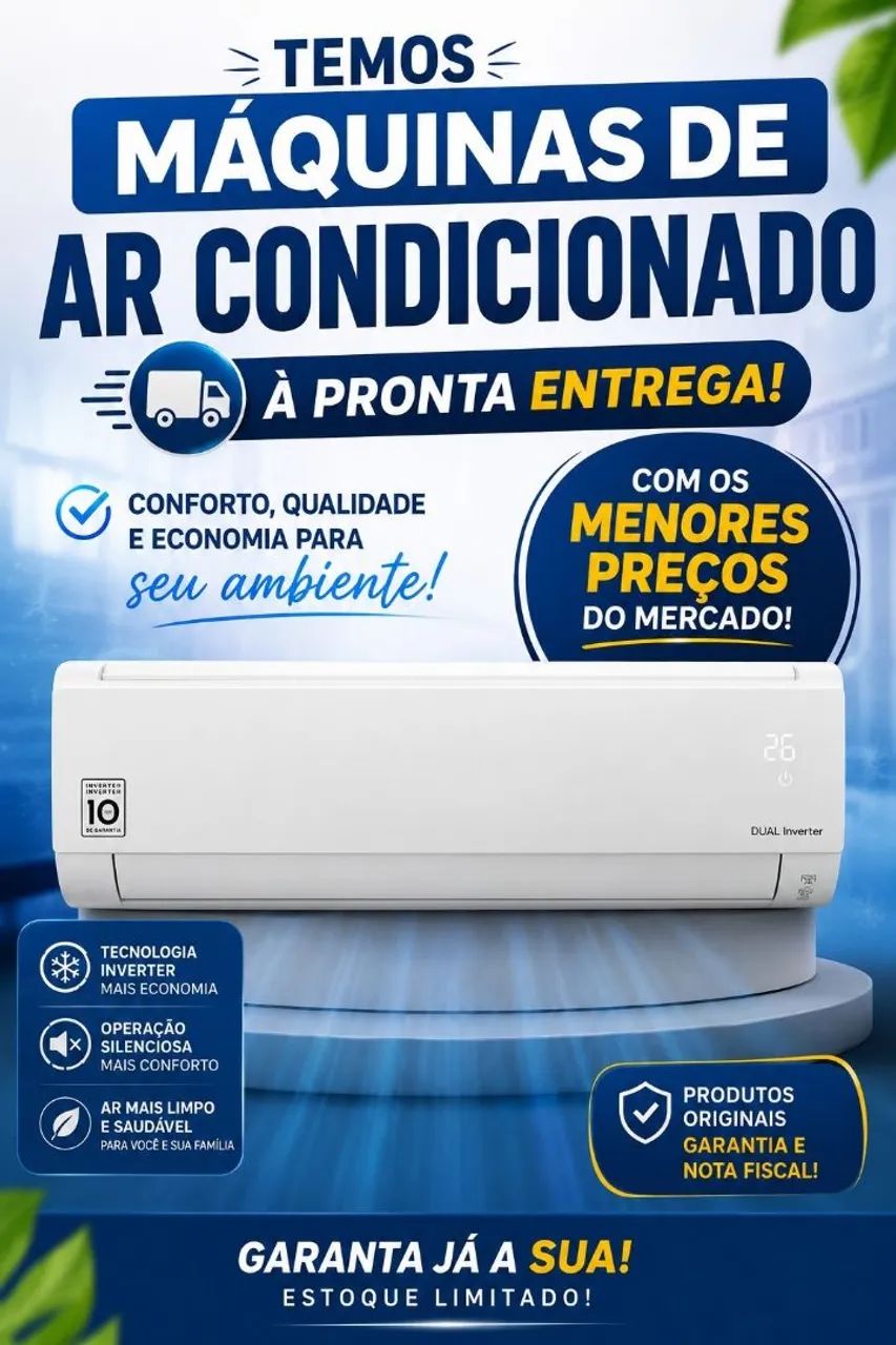 Ar condicionado novos e usado 