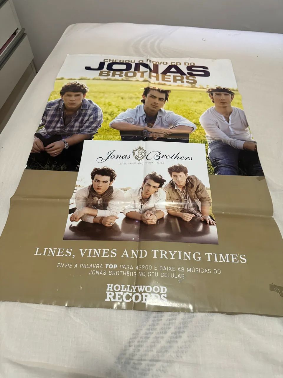 Pôster raríssimo e gigante do Jonas Brothers  - Foto 2