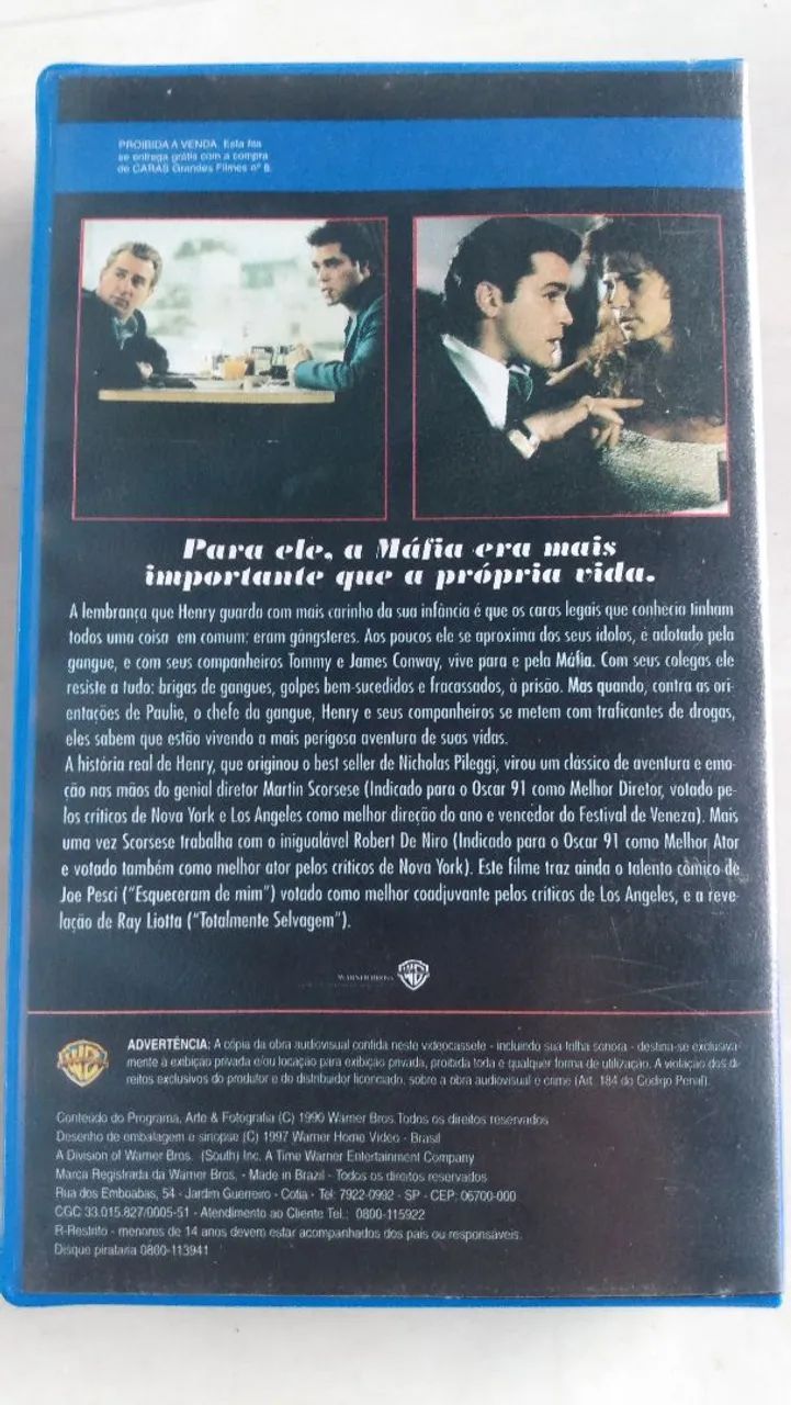 VHS os bons companheiros legendado.  - Foto 5