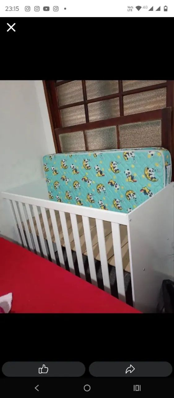 Berço Infantil com Colchão  - Foto 2