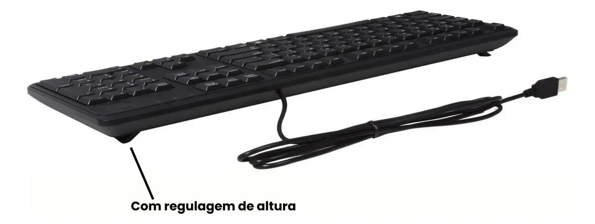 Teclado Dell Usb Layout Português KB212-B - Foto 2