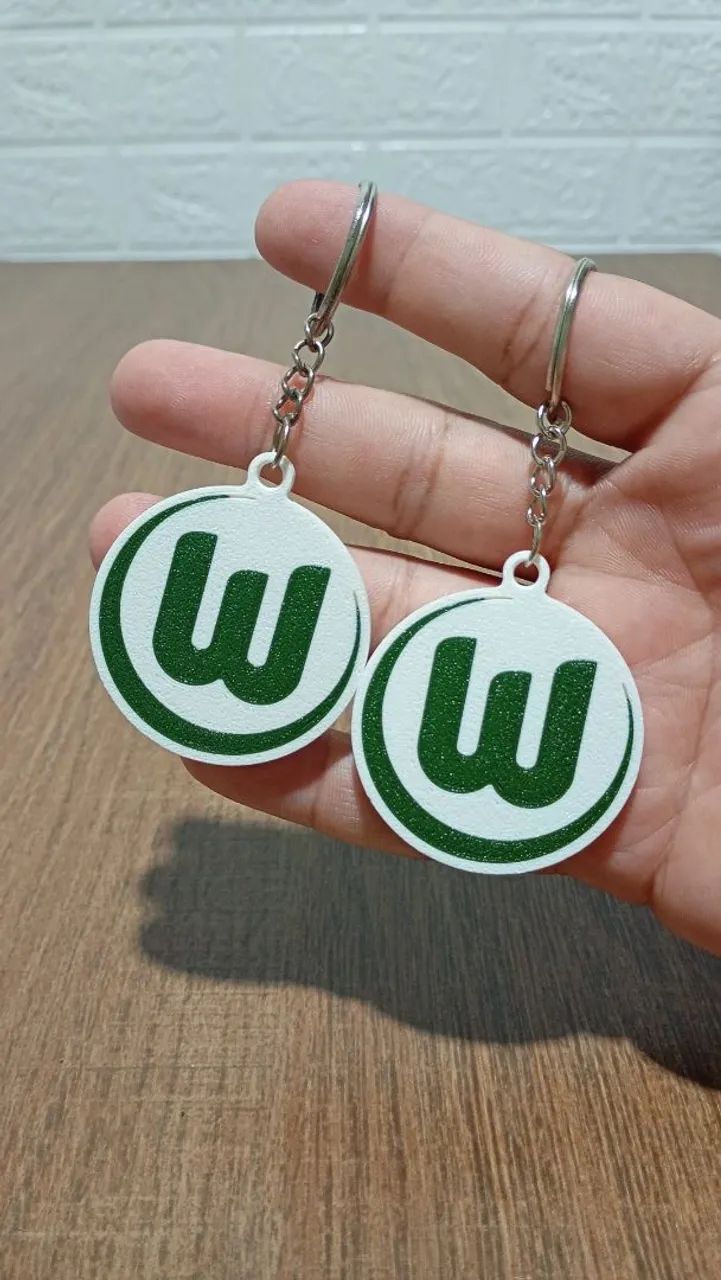 Kit com 2 chaveiros do Wolfsburg clube da Alemanha