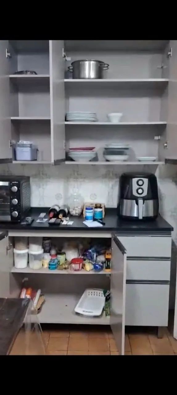 Armário de Cozinha Nice Madesa Cinza - Foto 4