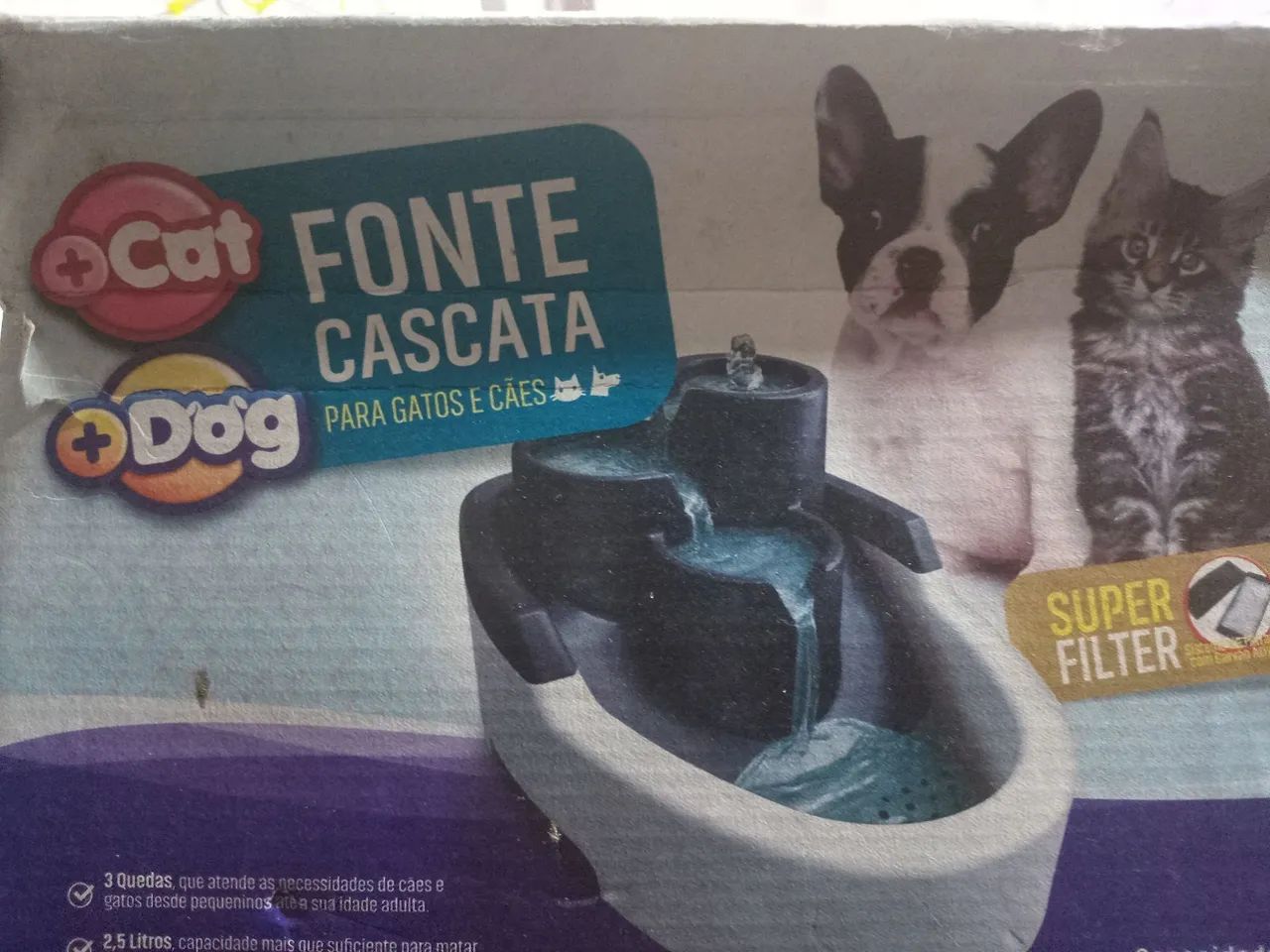 Bebedouro para caes e gatos em cascata - Foto 2