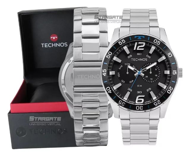 Relógio Technos Masculino Racer Prata