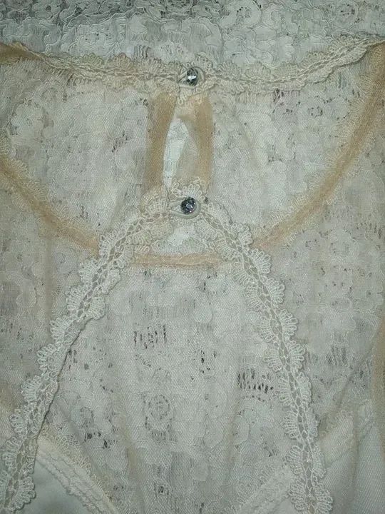 Vestido Midi Original da CHEROY P Renda de Verdade - Foto 5