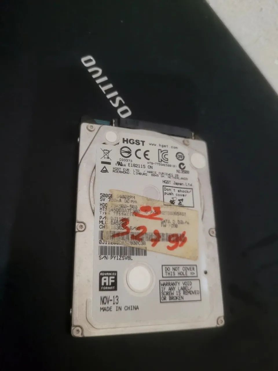 Selling 500GB HDD, fully functional, only serious buyers contact