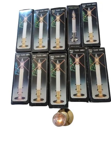 Vela a pilha artificial castiçal luminária com base - Foto 2