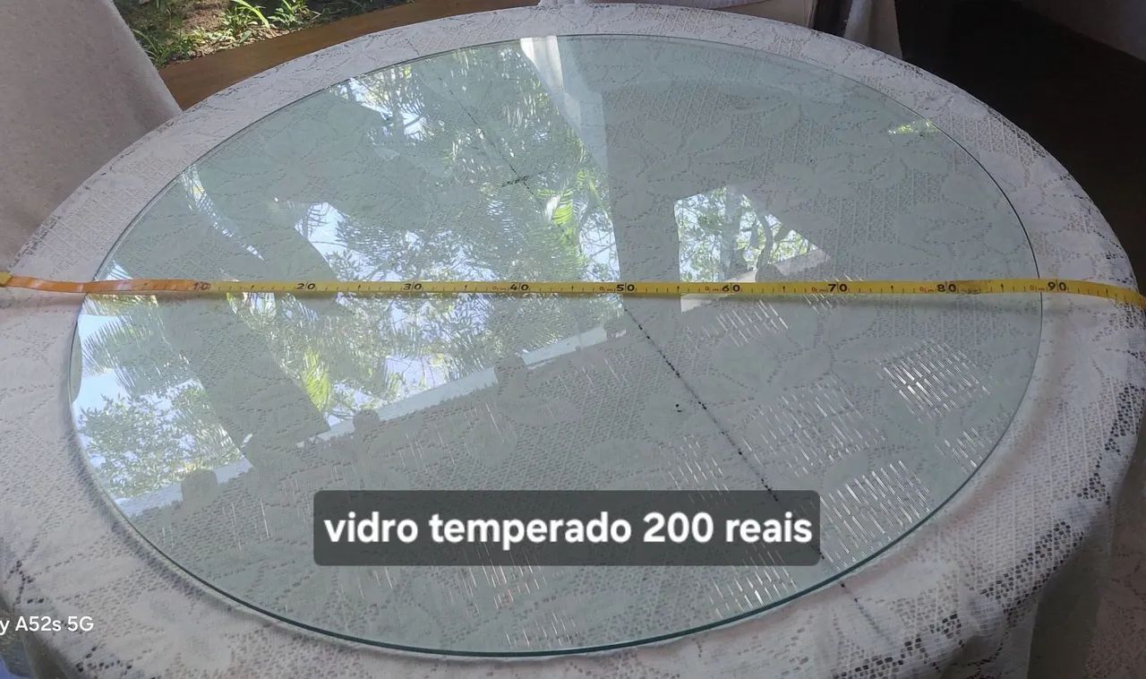 Vidro redondo para tampo de mesa - Foto 2