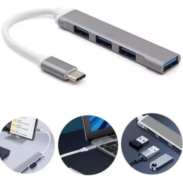Hub Usb Type-c 4 Portas Usb 3.0 5 Gbps - Foto 2