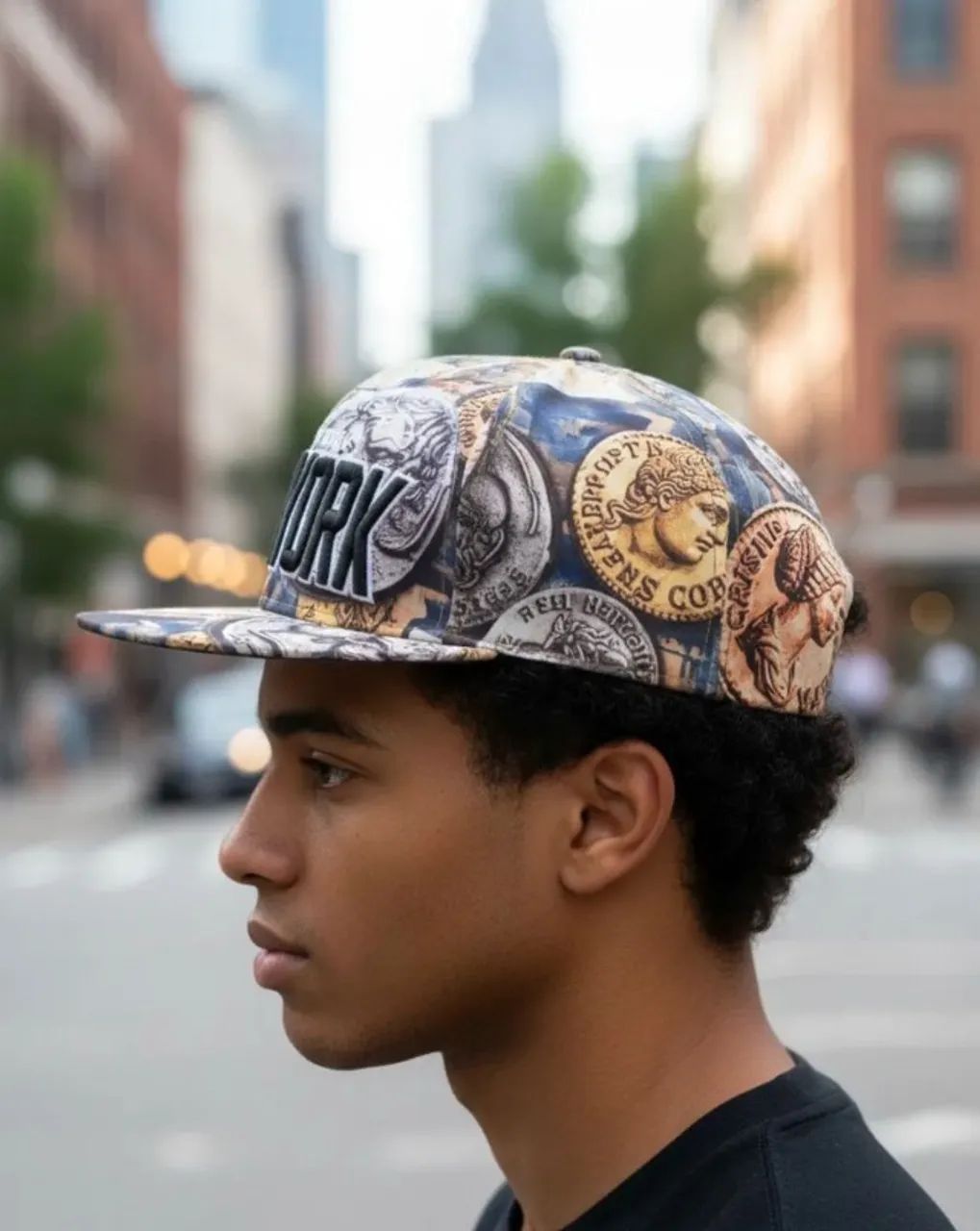 boné t&t new york snapback único - Foto 2