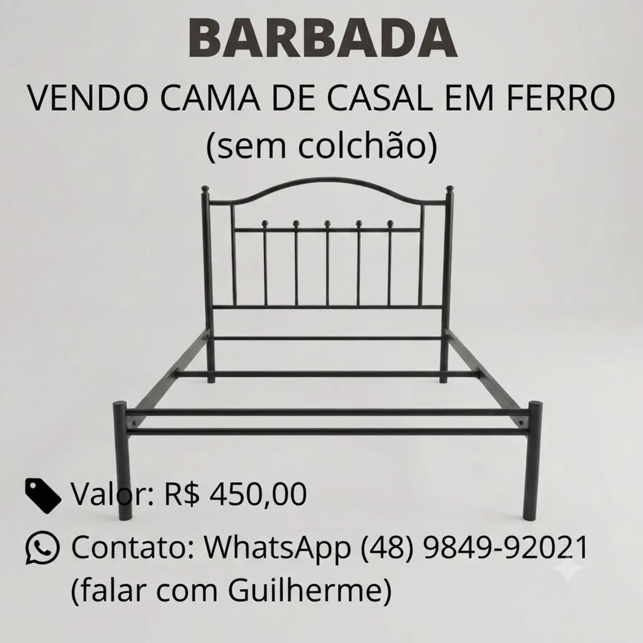 Barbada cama de ferro - Foto 2