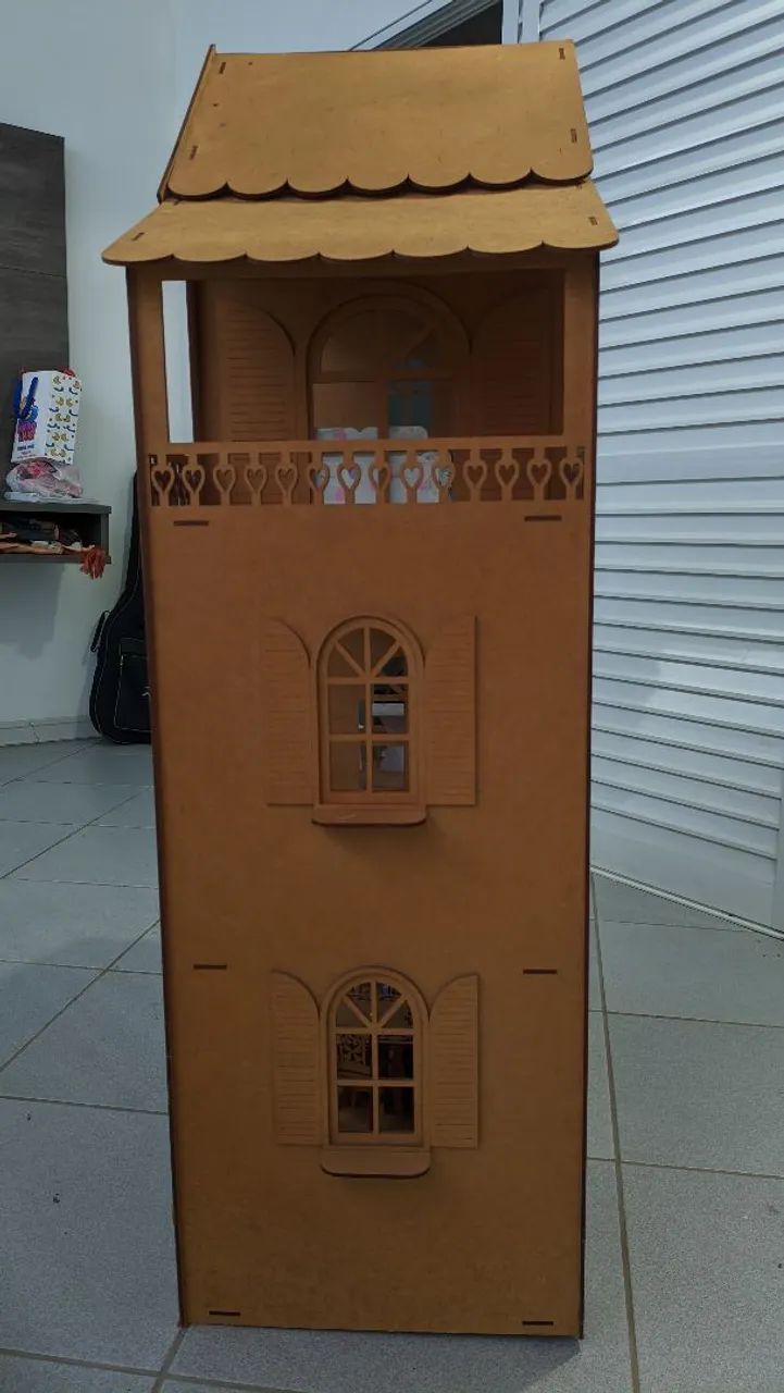 PCasinha de Boneca Grande em MDF com Móveis Completos  - Foto 3