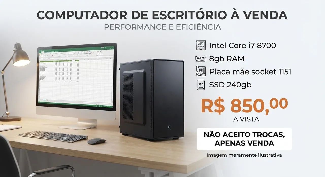 COMPUTADOR PARA ESCRITÓRIO 