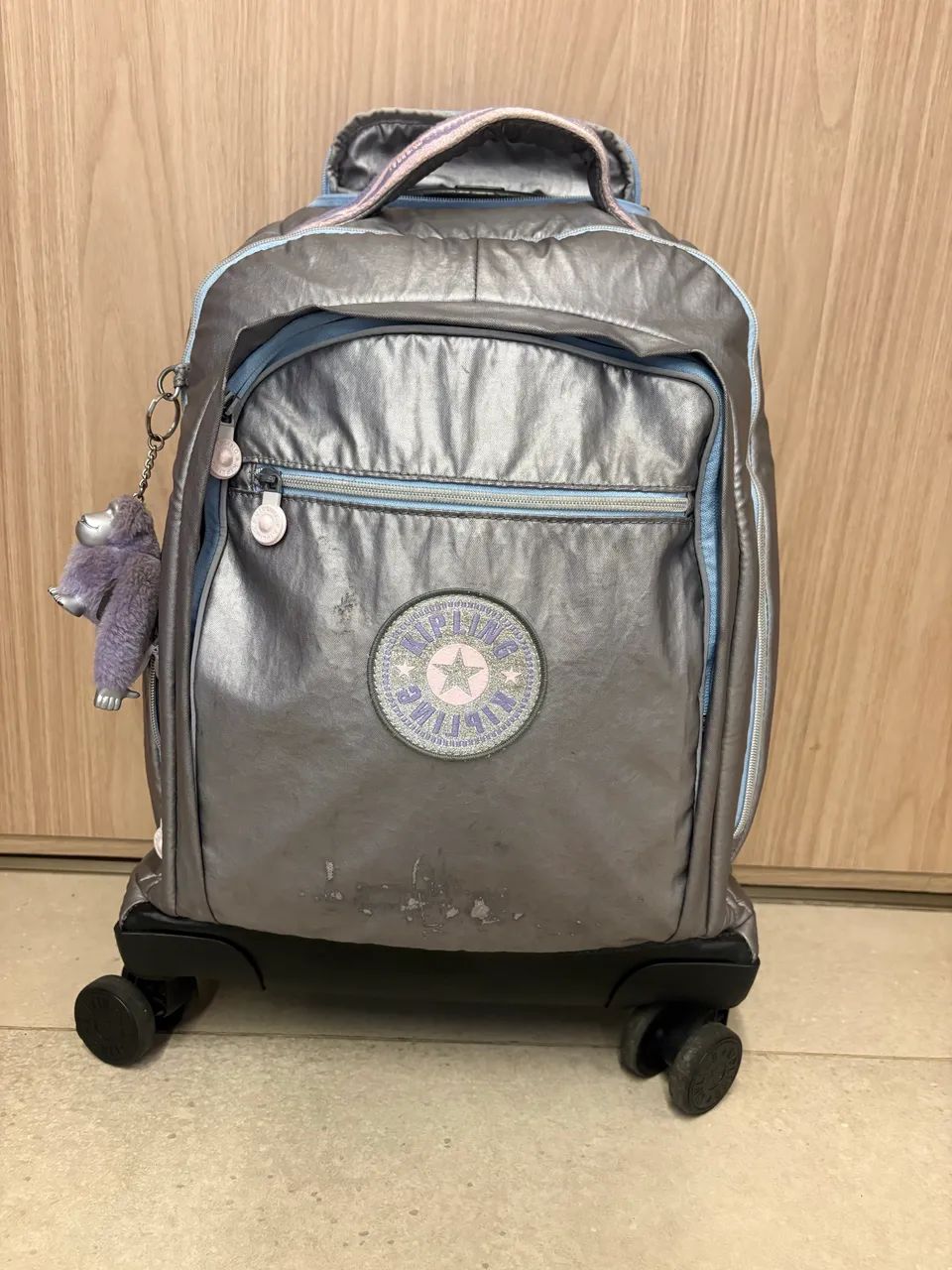 Mochila kipling Prata 