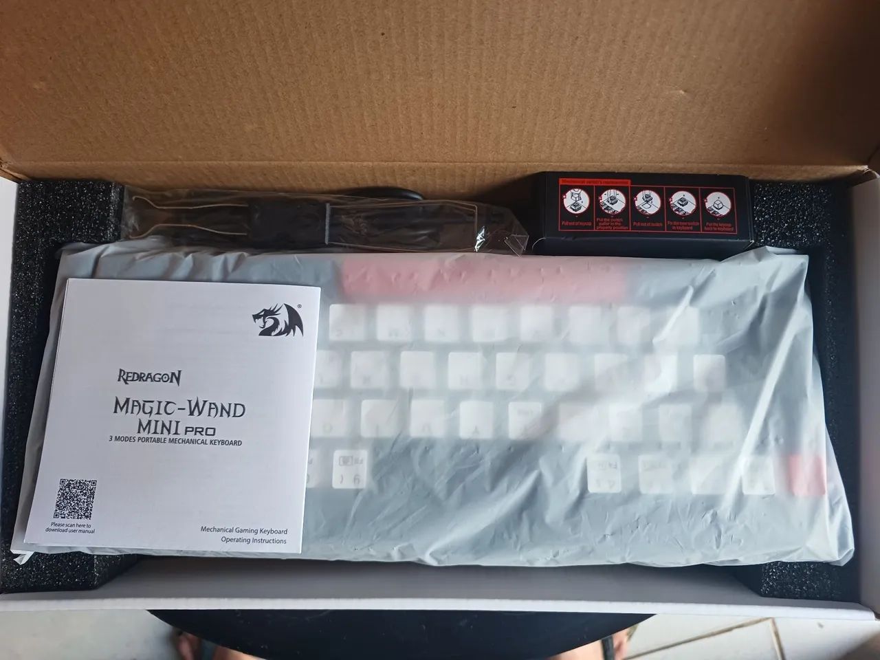 Teclado redragon magic-wand mini pro - Foto 2