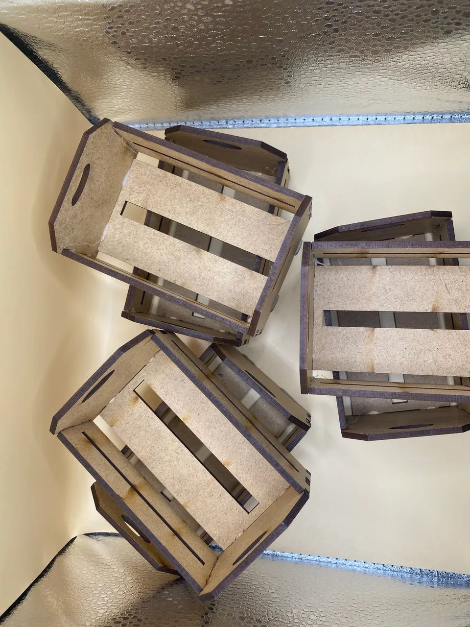 Mini cestinha de MDF