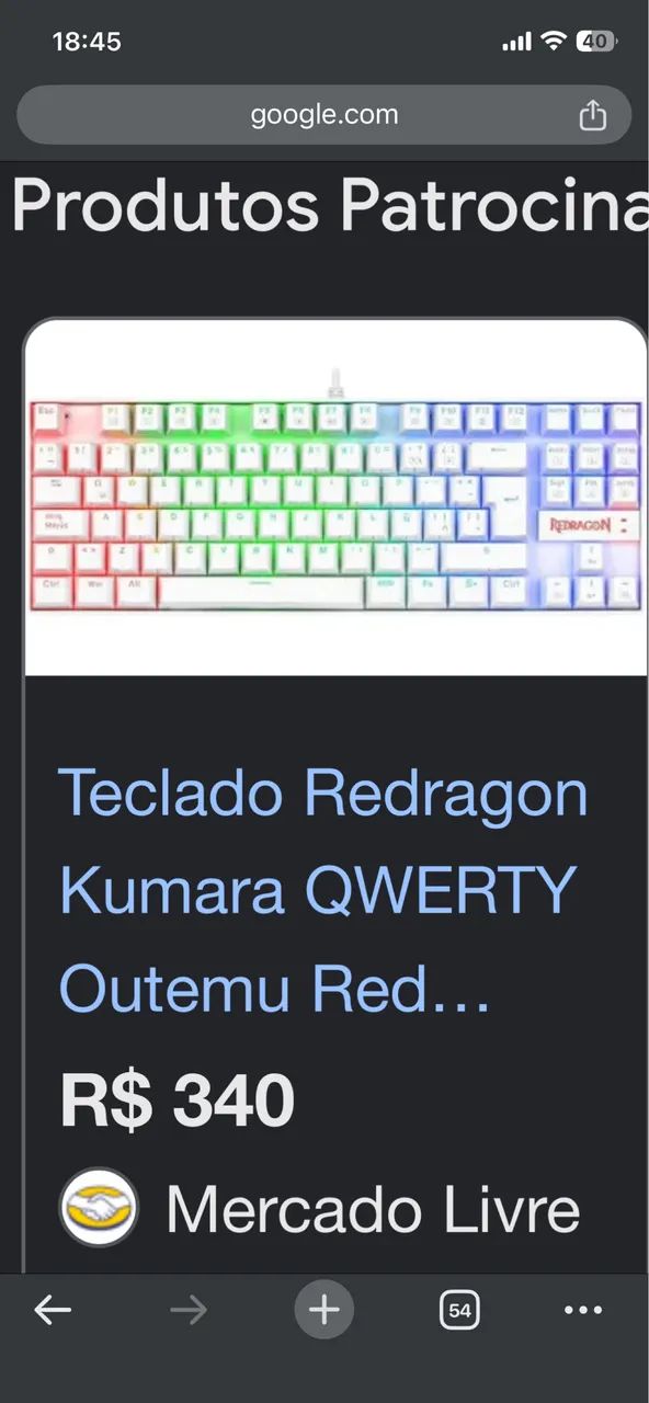 Teclado mecânico redragon kumara  - Foto 3