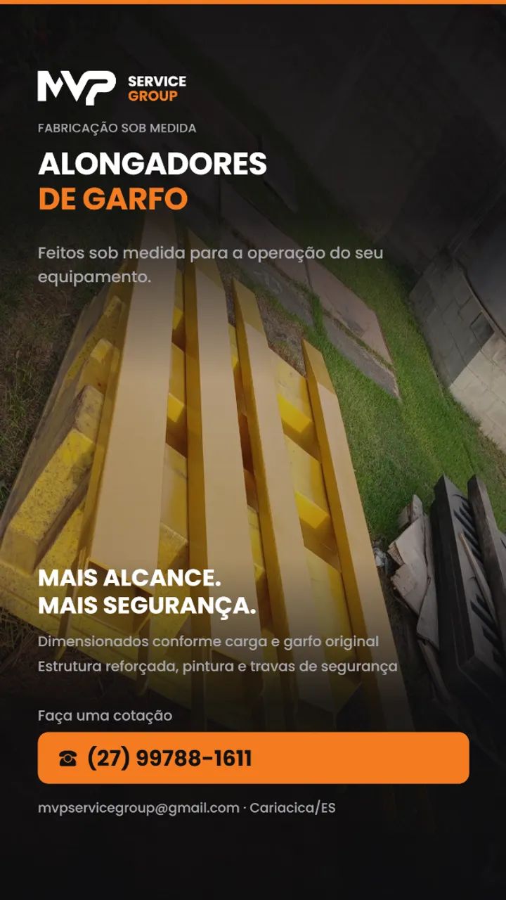 Fabricação de Alongadores de Garfo Para Empilhadeiras