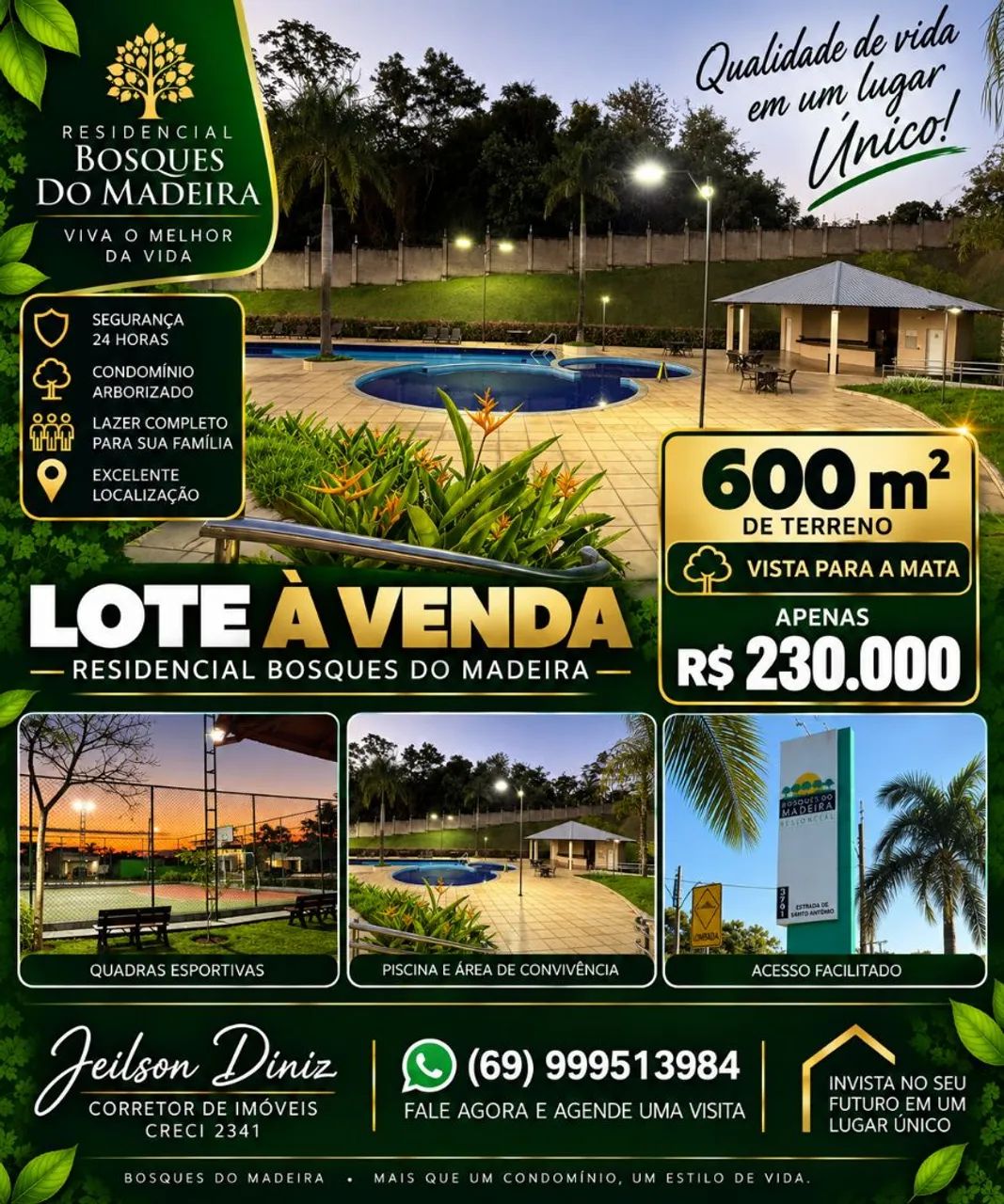 OPORTUNIDADE!! LOTES DISPONÍVEIS NO BOSQUES DO MADEIRA  - Foto 5