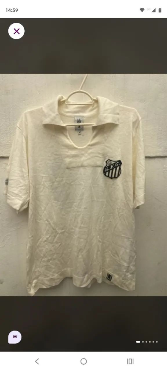 Camisa comemorativa primeiro gol de Pelé 