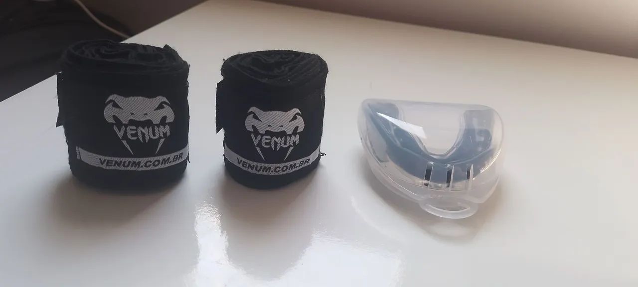 Luva de Boxe Venum(16 oz), Bandagem e Protetor Bucal - Foto 3
