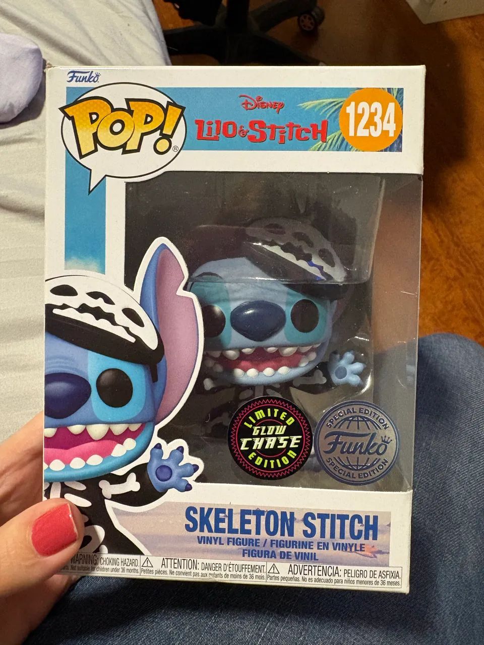 Funko Pop Stitch esqueleto - Versão especial Halloween 1234
