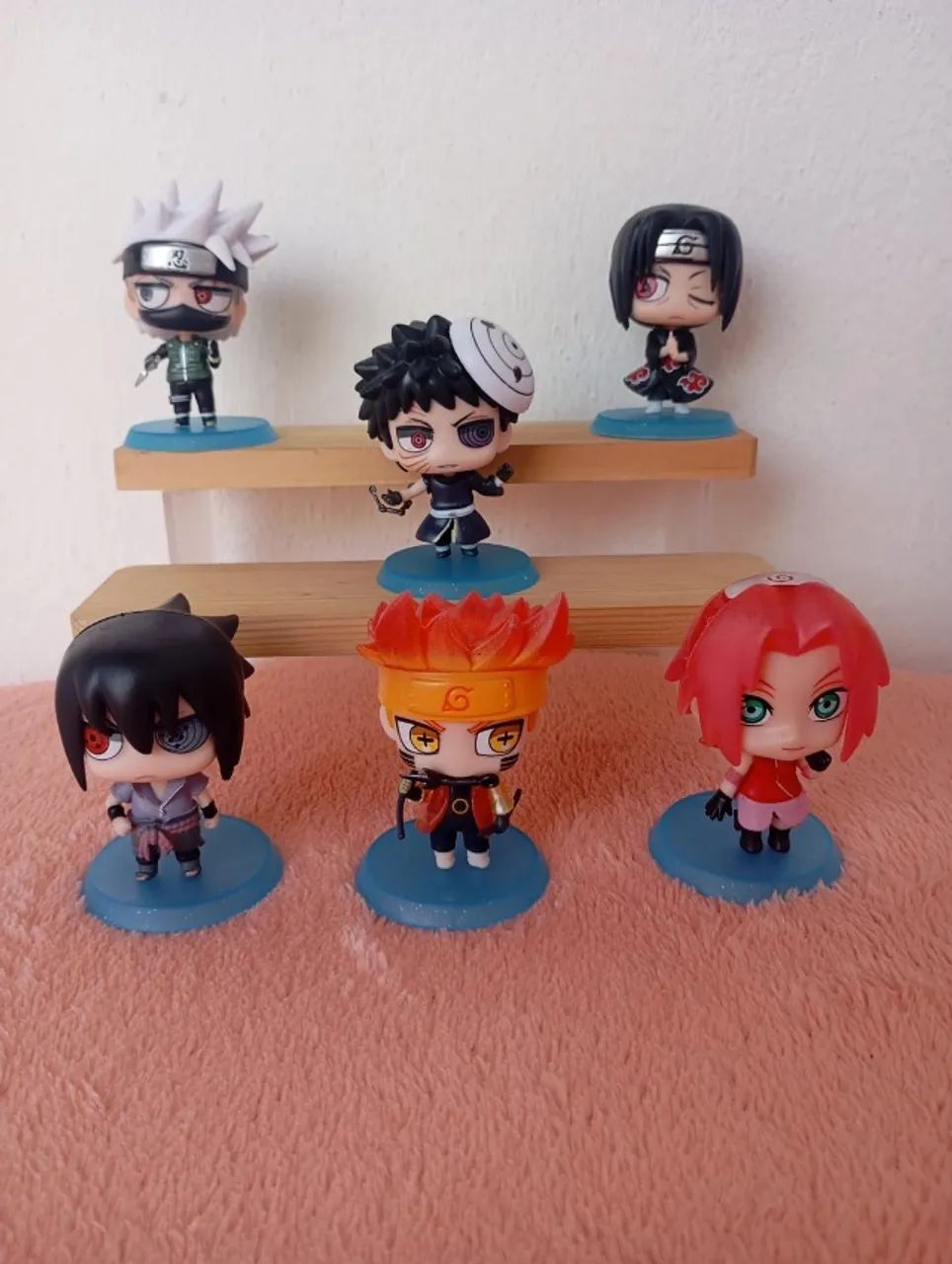 Kit 6 Bonecos Naruto Shippuden - Coleção Mini Figures