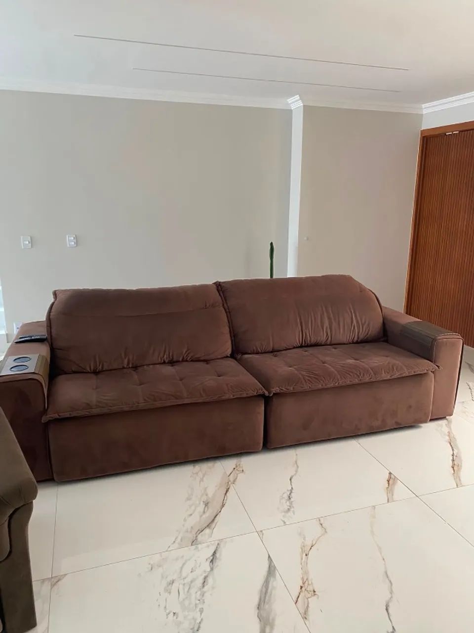 Sofá cama marrom