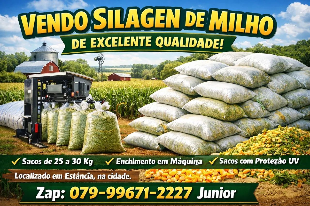 SILO DE MILHO COM TODAS AS ESPIGAS EM ESTANCIA  - Foto 2