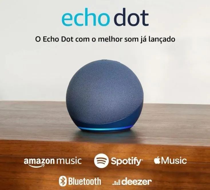Echo dot 5ª geração na caixa
