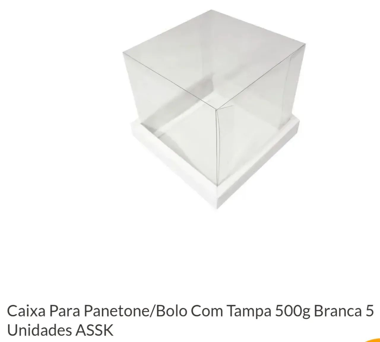 Caixa transparente para panetone 500g - Foto 2