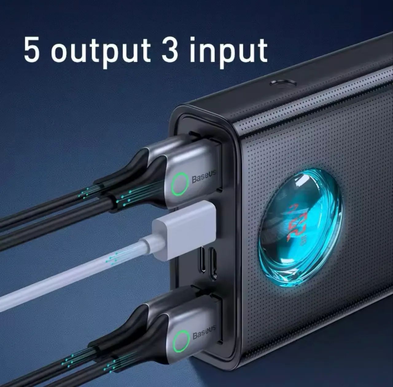 Carregador portátil Baseus 65w - Foto 3