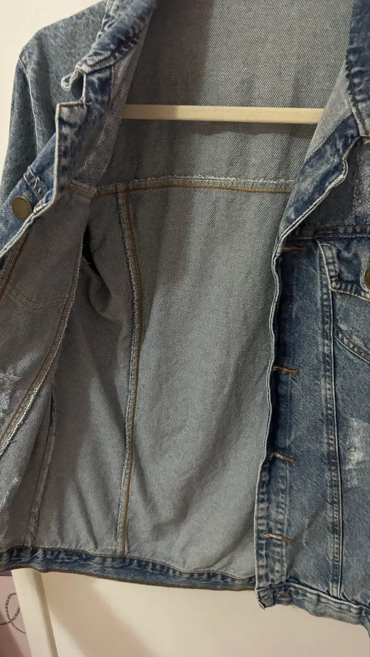 Jaqueta Jeans Nova - Foto 4
