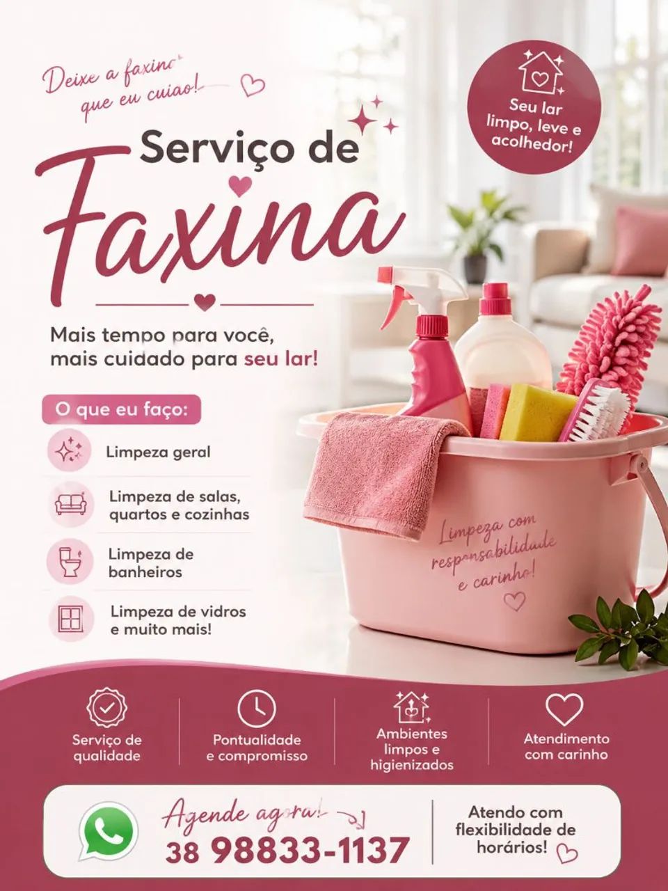 Faço faxina 
