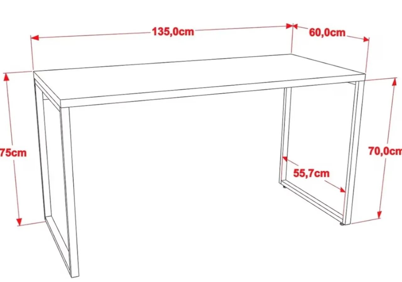 Mesa para escritório estilo industrial - Foto 3