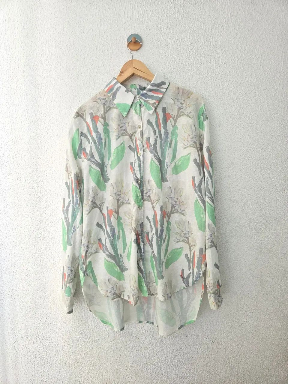 camisa chemise linho richards estampada 3